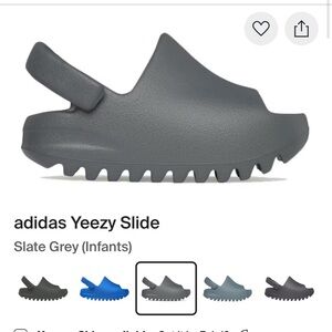 Adidas Kids Yeezy Slide Dark Gray